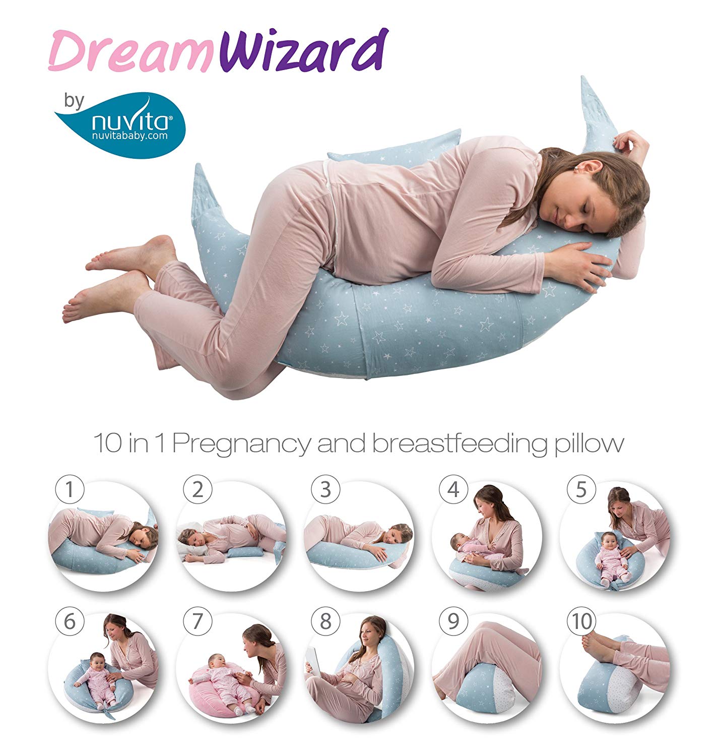 CUSCINO GRAVIDANZA PER dormire Cuscini Allattamento - pregnancy pillow  premam EUR 30,70 - PicClick IT